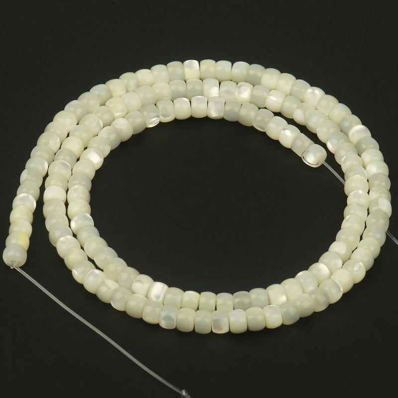 Natural Snail Shell Abacus Beads for Jewelry Making 15''