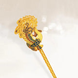 Hotan Jade Enamel Peacock Hanfu Hair Accessory Chinese Tiara