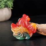 Natural Hotan Jade Goldfish Pendant for Men and Women