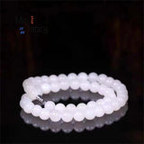 Hotan Jade Sheepskin Round Bead Necklace Fine Jewelry Charms Men Women
