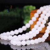Hotan Jade Sheepskin Round Bead Necklace Fine Jewelry Charms Men Women