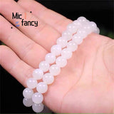 Hotan Jade Sheepskin Round Bead Necklace Fine Jewelry Charms Men Women