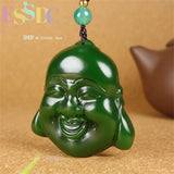 Hotan Jade Smiling Buddha Maitreya Pendant for Men and Women