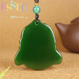 Hotan Jade Smiling Buddha Maitreya Pendant for Men and Women