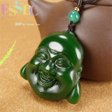 Hotan Jade Smiling Buddha Maitreya Pendant for Men and Women