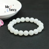 Hotan Sheepskin Jade Beads Bracelet Charm Jewelry