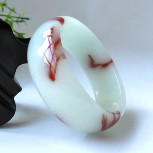 Kids Hotan Jade Chicken Blood Gobi Bracelet