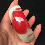 Kids Hotan Jade Chicken Blood Gobi Bracelet