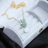 Hotian Jade Pendant S925 Sterling Silver Necklace