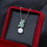 Hotian Jade Pendant S925 Sterling Silver Necklace