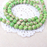 Green Howlite Stone Beads 8mm for DIY Bracelet