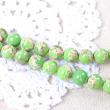 Green Howlite Stone Beads 8mm for DIY Bracelet