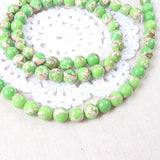 Green Howlite Stone Beads 8mm for DIY Bracelet