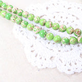 Green Howlite Stone Beads 8mm for DIY Bracelet