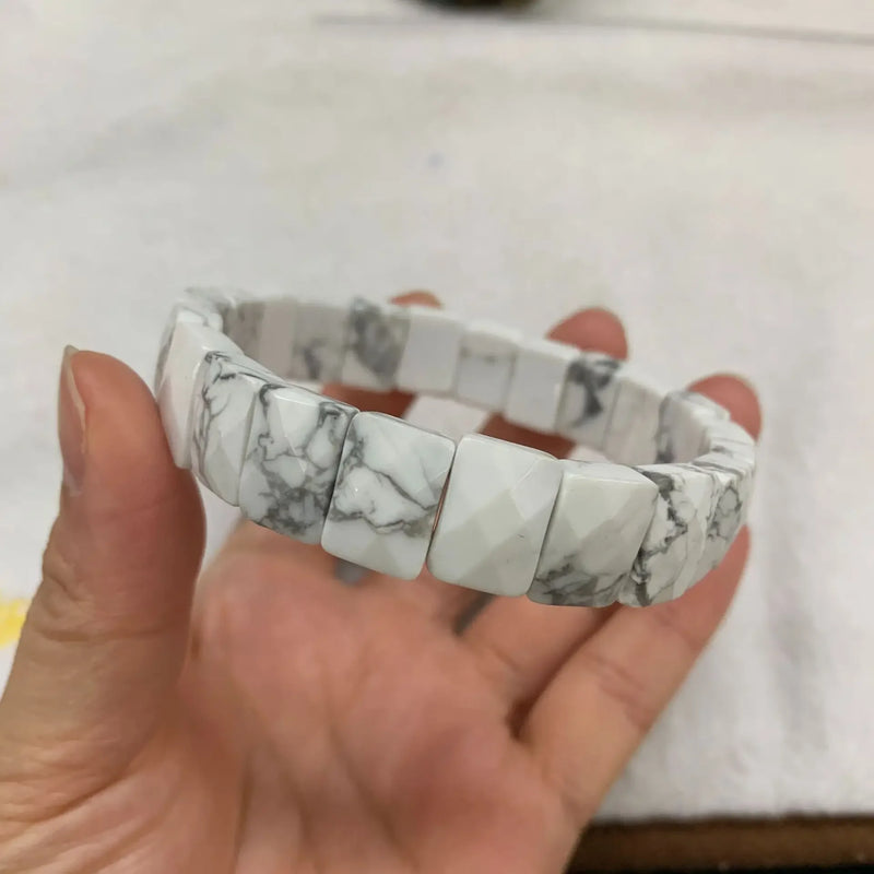 Natural Howlite 9*12Mm Bracelet Energy Stone Academic Jewelry