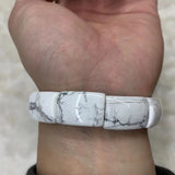 Natural Howlite Stone Beads Bracelet Bangle Fine Jewelry For Woman Man Gift