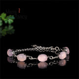 Ice Chalcedony Agate 925 Silver Bracelet Charms Men Women Couple