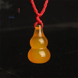 Natural Ice Chalcedony Gourd Pendant Charms Jade Fine Jewelry Men Women