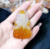 Natural Ice Chalcedony Guanyin Pendant Agate Men's Joker Pendant
