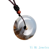Flower Peace Buckle Jade Pendant