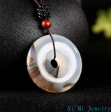 Flower Peace Buckle Jade Pendant