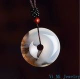 Flower Peace Buckle Jade Pendant