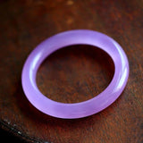 Natural Ice Violet Jade Bracelet Women's Purple Round Bar