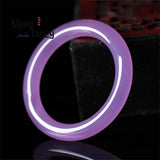 Ice Violet Round Jade Bracelet Charms Fine Jewelry Women Sexy Holiday