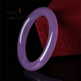 Ice Violet Round Jade Bracelet Charms Fine Jewelry Women Sexy Holiday