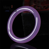 Ice Violet Round Jade Bracelet Charms Fine Jewelry Women Sexy Holiday