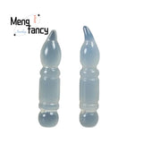 Natural Ice Chalcedony Wenchang Pen Pendant Charms Amulet Fine Jewelry