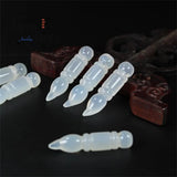 Natural Ice Chalcedony Wenchang Pen Pendant Charms Amulet Fine Jewelry