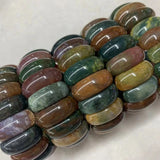 Indian Agate Stone Beads Bracelet - Gemstone Jewelry Bangle
