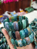 Indian Agate Stone Bracelet Natural Gemstone Bangle for Woman Gift