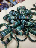 Indian Agate Stone Bracelet Natural Gemstone Bangle for Woman Gift