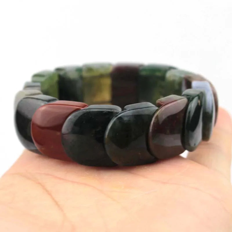 Indian Agate Stone Beads Bracelet for Women