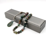 Indian Agate Tasbih 51 Beads Rosary Islamic Misbaha Men's Bracelet