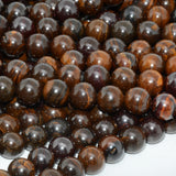 Natural Iron Boulder Opal Loose Round Beads 8mm