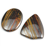 Iron Tiger Eye Stone Charms Pendants DIY Necklace Accessories 5Pcs/lot