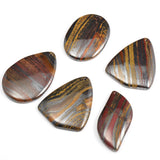 Iron Tiger Eye Stone Charms Pendants DIY Necklace Accessories 5Pcs/lot