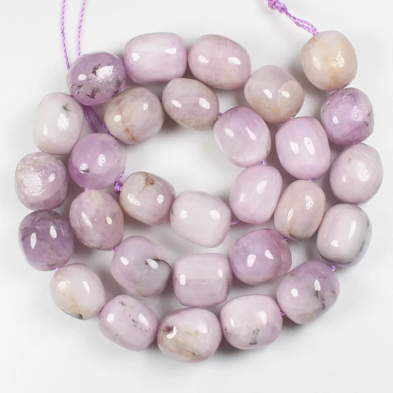 Natural Kunzite Beads 10-13mm 15inch Strand DIY Jewelry Making Pendant Necklace