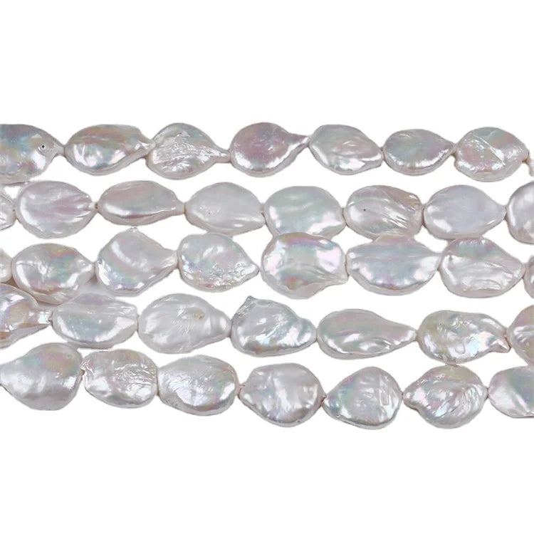 Large Baroque Freshwater Pearl Drop Coin Shape Pendant