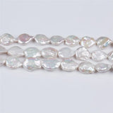17-18mm Baroque Freshwater Pearl Drop Coin Shape Large Irregular Natural