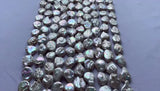 17-18mm Baroque Freshwater Pearl Drop Coin Shape Large Irregular Natural