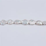 17-18mm Baroque Freshwater Pearl Drop Coin Shape Large Irregular Natural