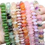 Mixed Natural Stone Beads - Agates Amethysts Quartz Apatite Rhodonite Aquamarine