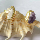 Natural Amethyst Pearl Bracelet Women's Classic Jewelry