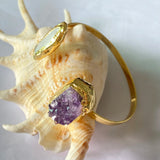 Natural Amethyst Pearl Bracelet Women's Classic Jewelry