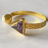 Natural Amethyst Pearl Bracelet Women's Luxury Jewelry
