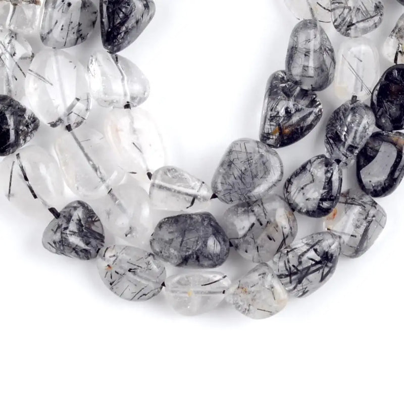 Rutilated Quartz Stone Beads 8-10mm